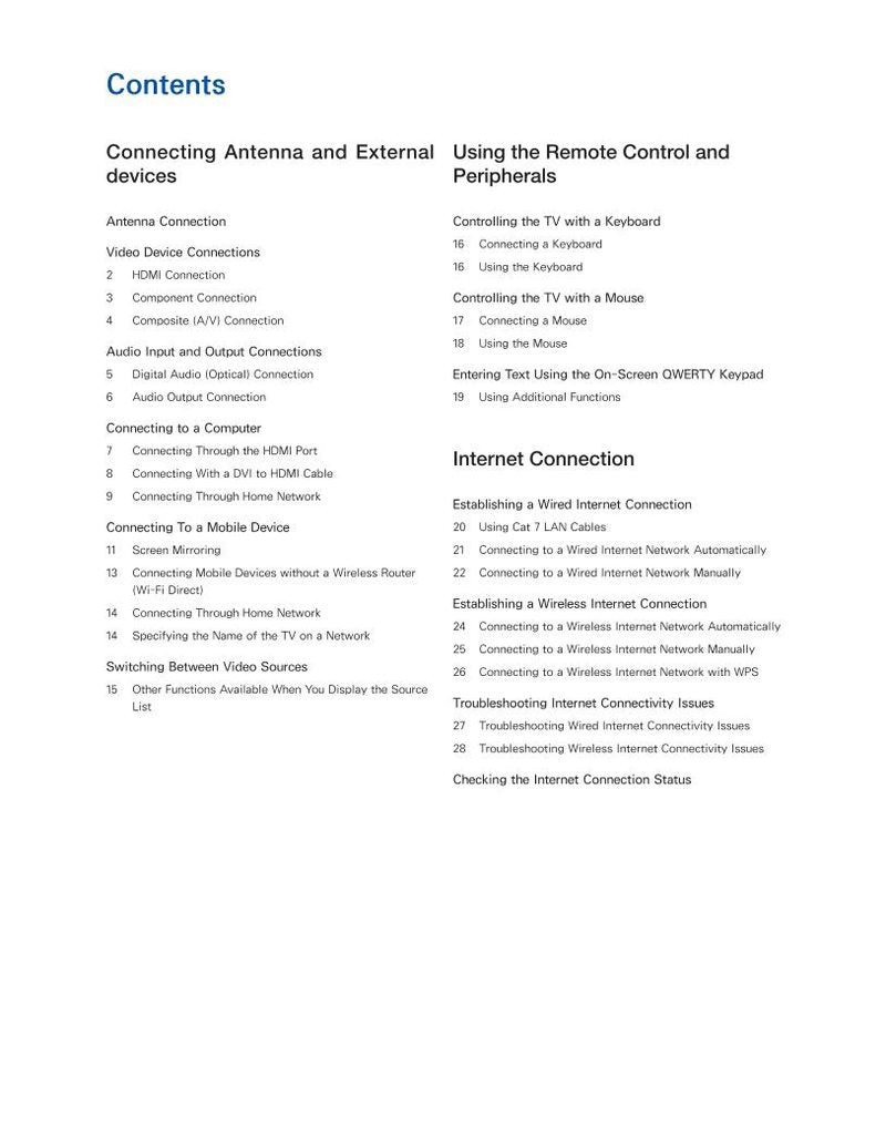 Samsung UN32J5205AFXZA TV Operating Manual