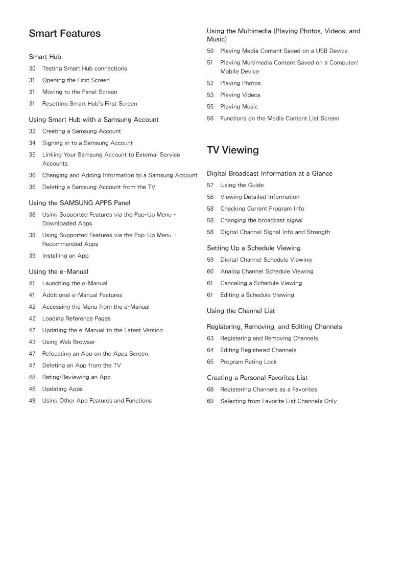 Samsung UN40J5200AFXZA TV Operating Manual