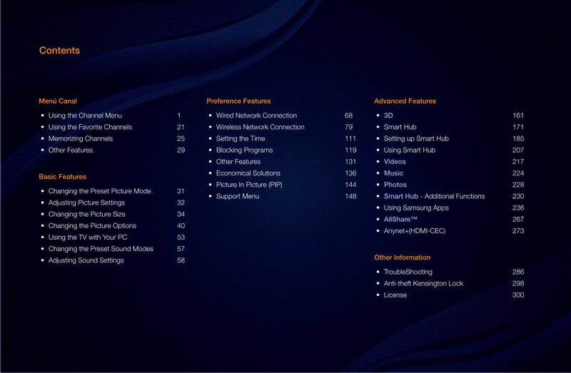 Samsung UN55D6900WFXZA TV Operating Manual