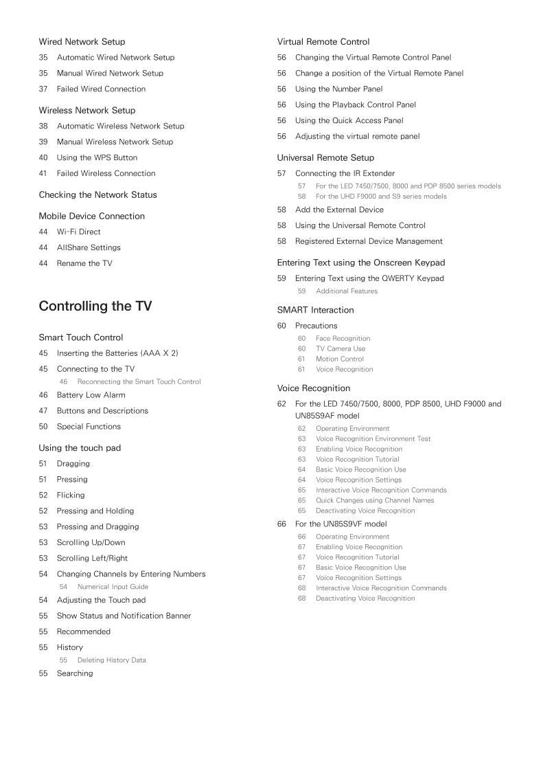 Samsung UN60F8000BF TV Operating Manual