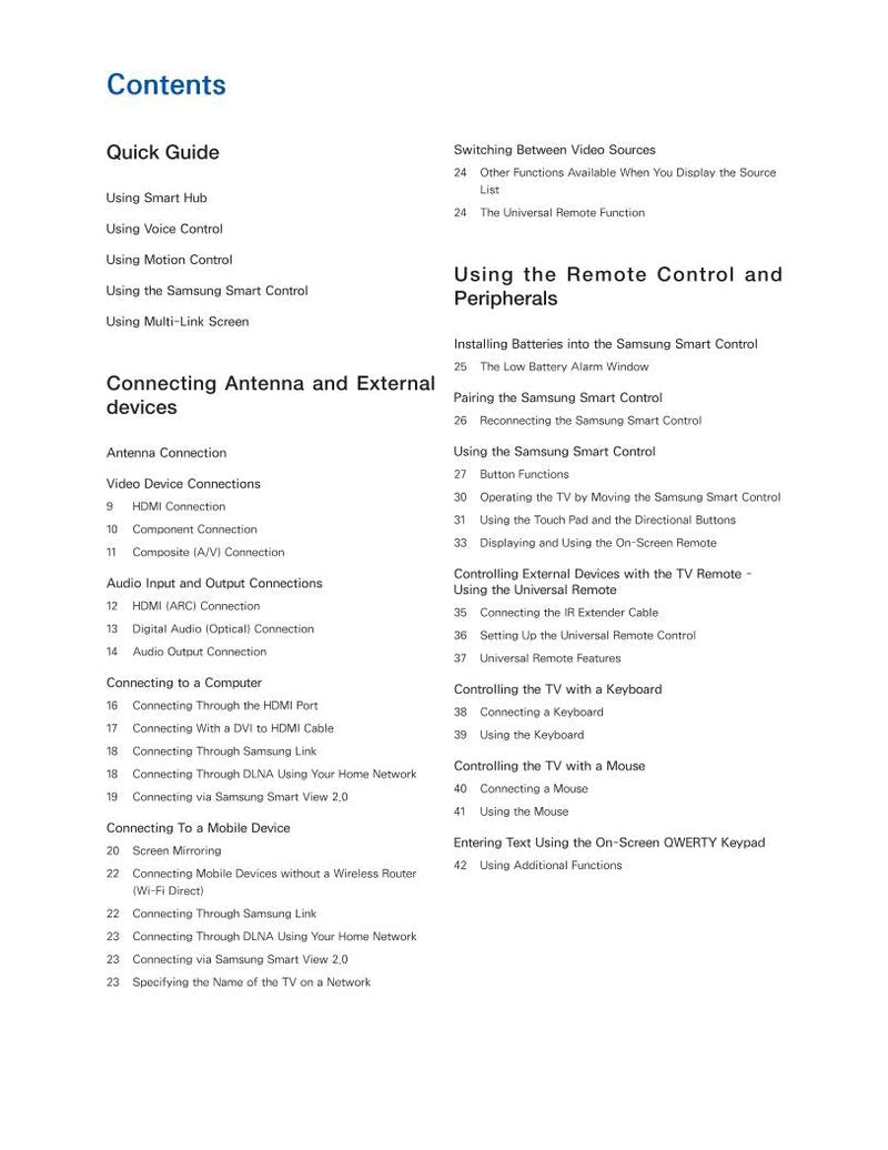 Samsung UN60H6350AFOM TV Operating Manual