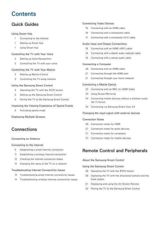 Samsung UN60JU7090FXZA TV Operating Manual