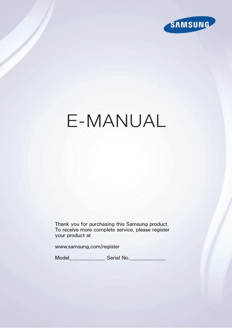 Samsung UN75JU641DFXZA TV Operating Manual