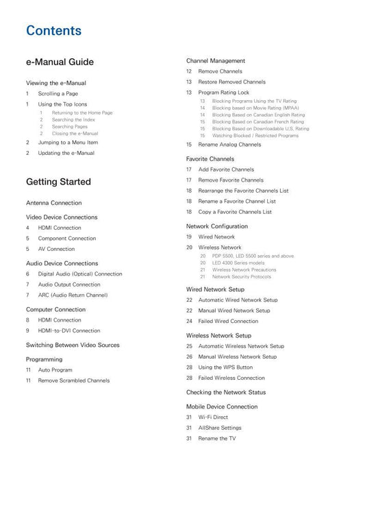 Samsung UN75JU641DFXZA TV Operating Manual