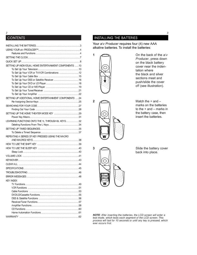 One For All URC8800 & Codes Universal Remote Control Operating Manual