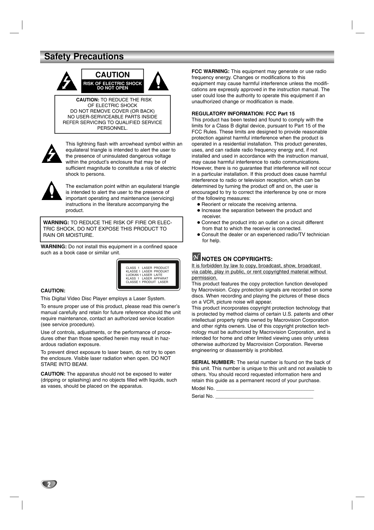 Marantz VC5400 5 Disc CD Changer Owner/ User Manual (Pages: 34)