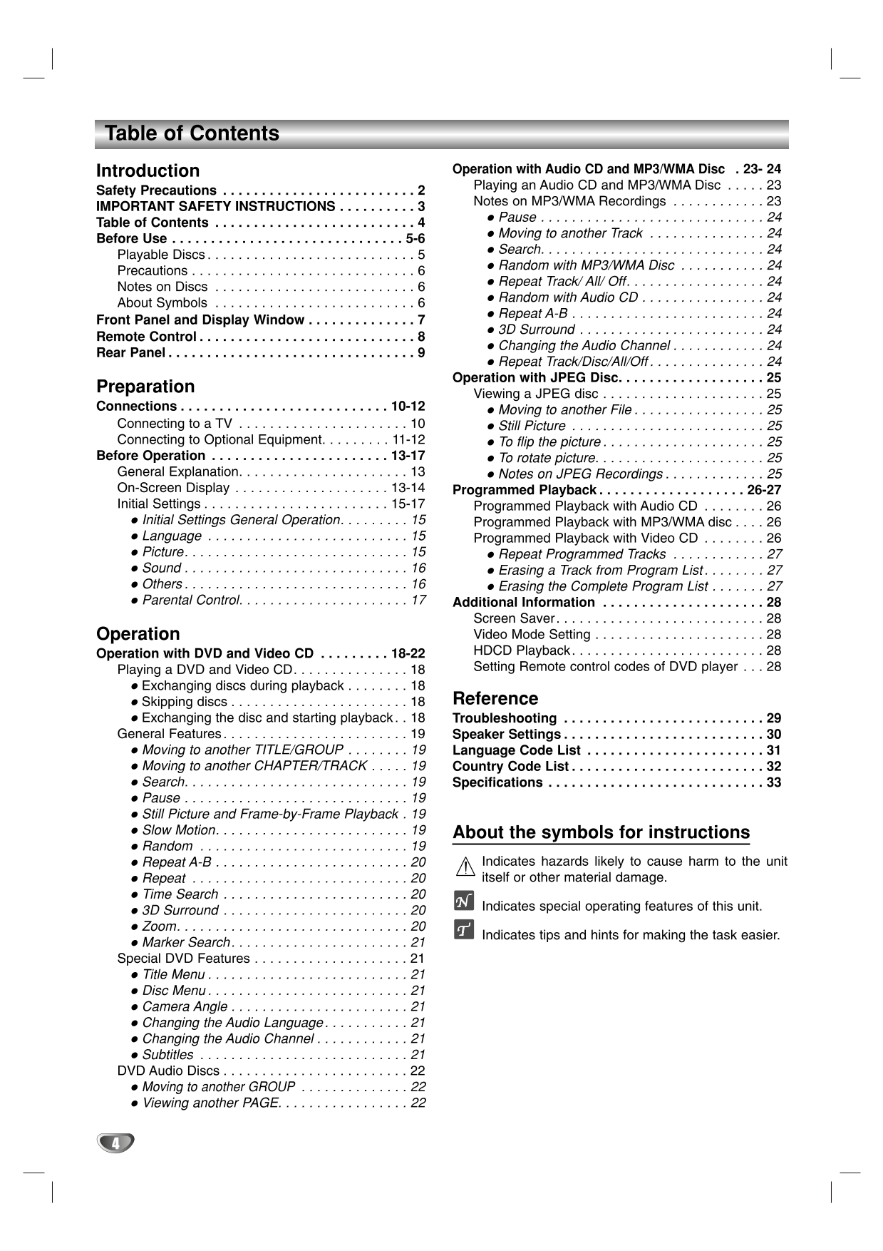Marantz VC5400 5 Disc CD Changer Owner/ User Manual (Pages: 34)