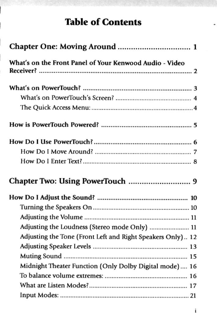 Kenwood KRFV9993D VR4700 VR4900 Audio System Operating Manual