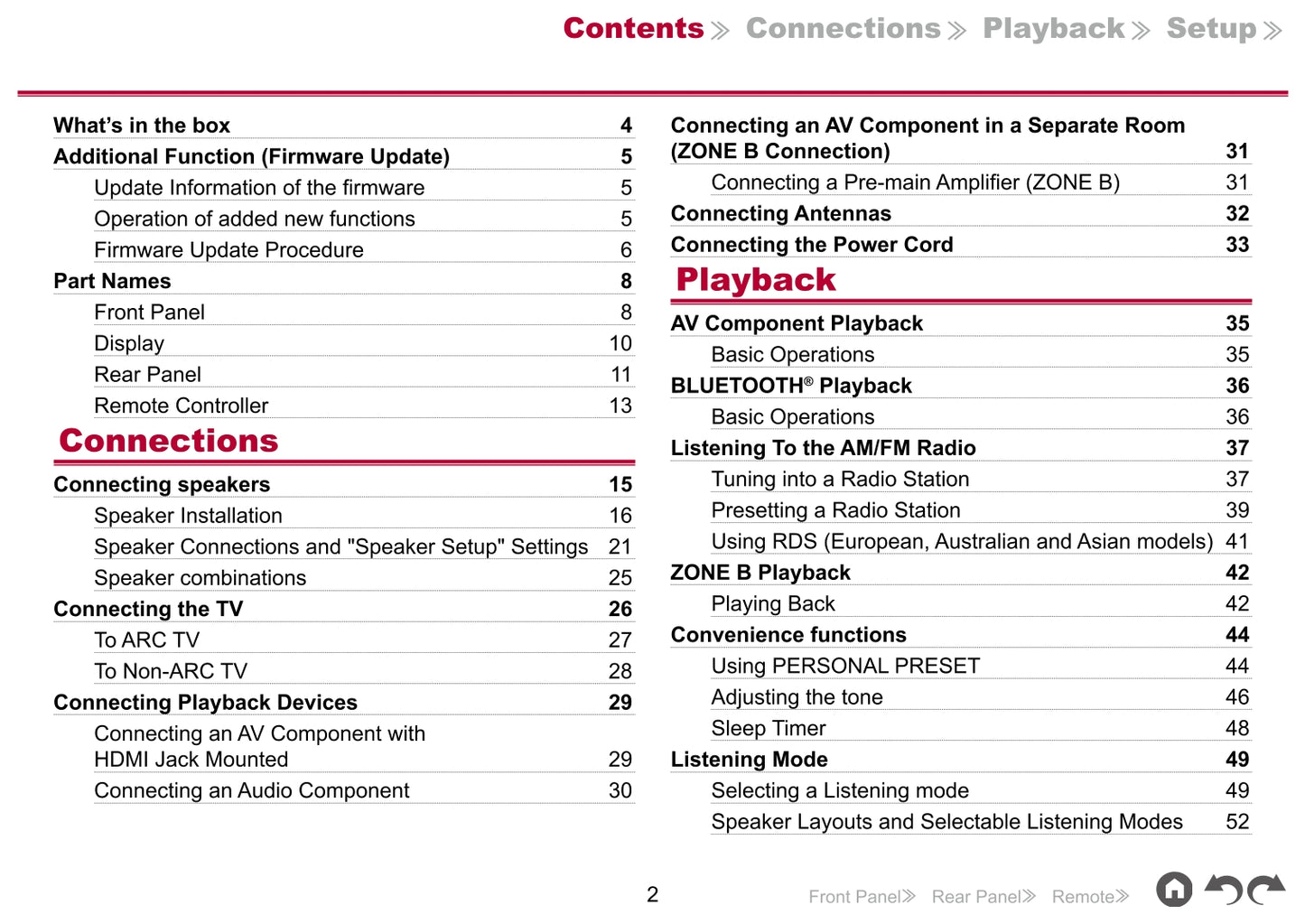 Pioneer VSX-534 Receiver Owner/ User Manual (Pages: 99)