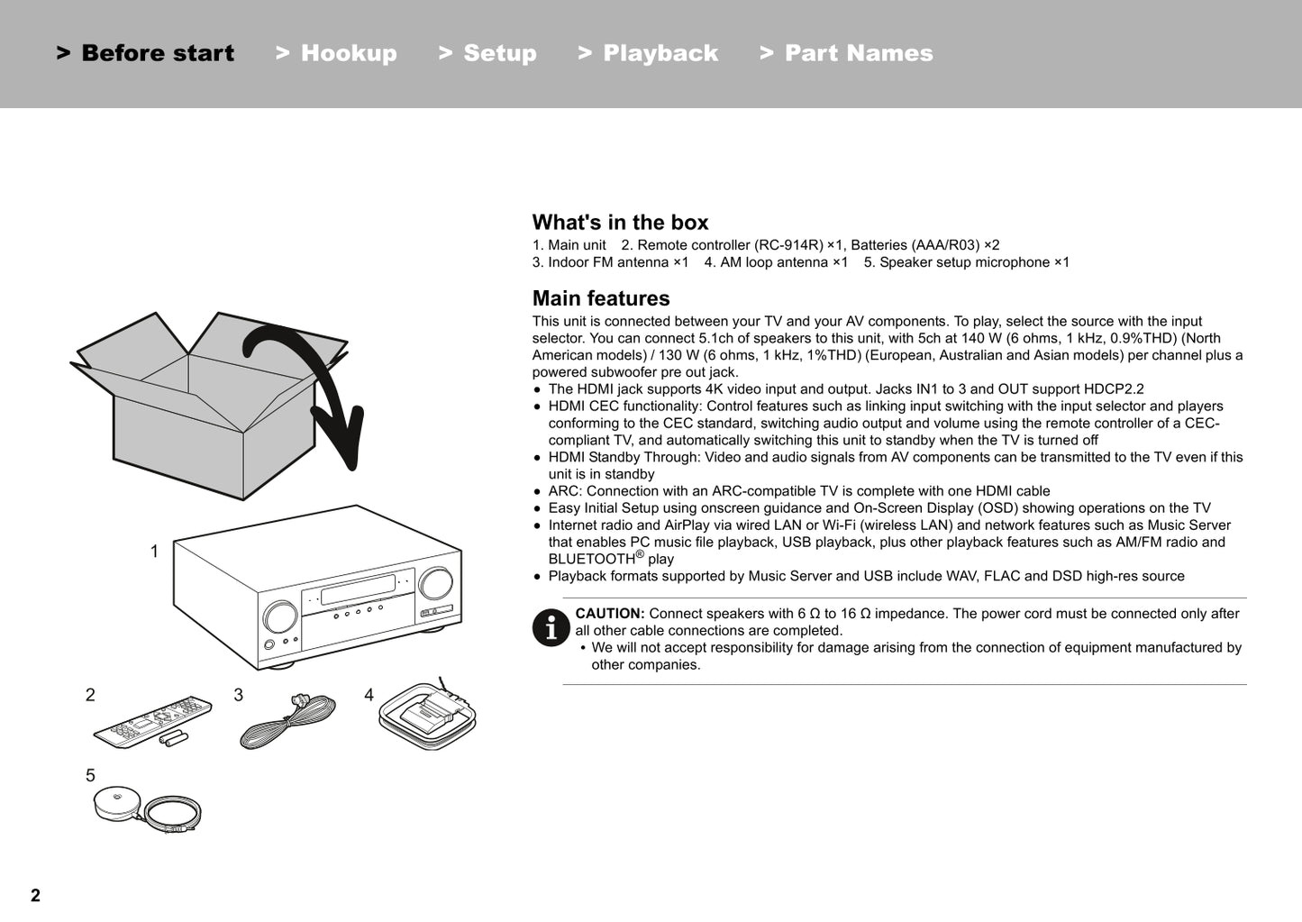 Pioneer VSX-831 Receiver Owner/ User Manual (Basic) (Pages: 24)