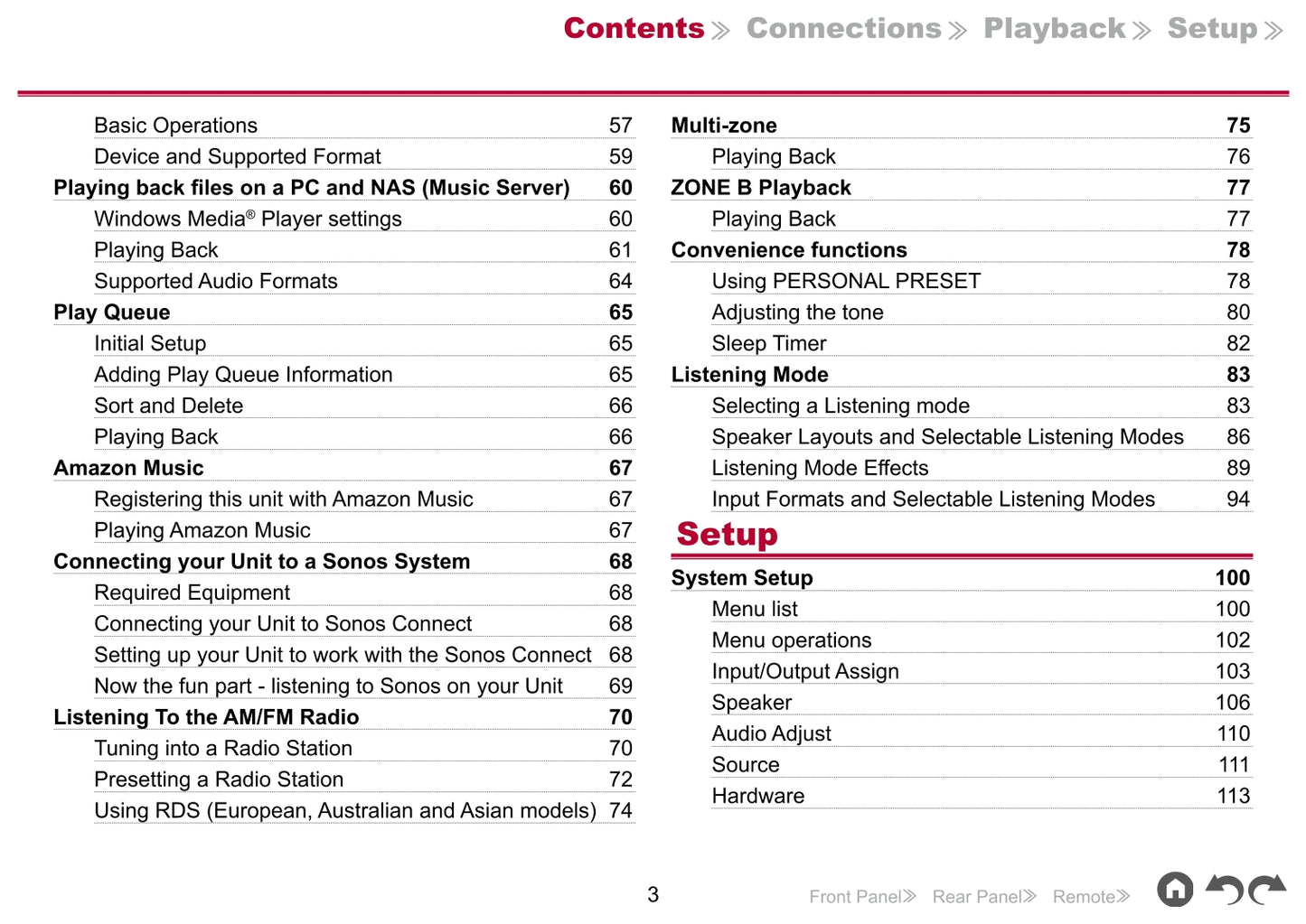 Pioneer VSX-934 Receiver Owner/ User Manual (Pages: 153)