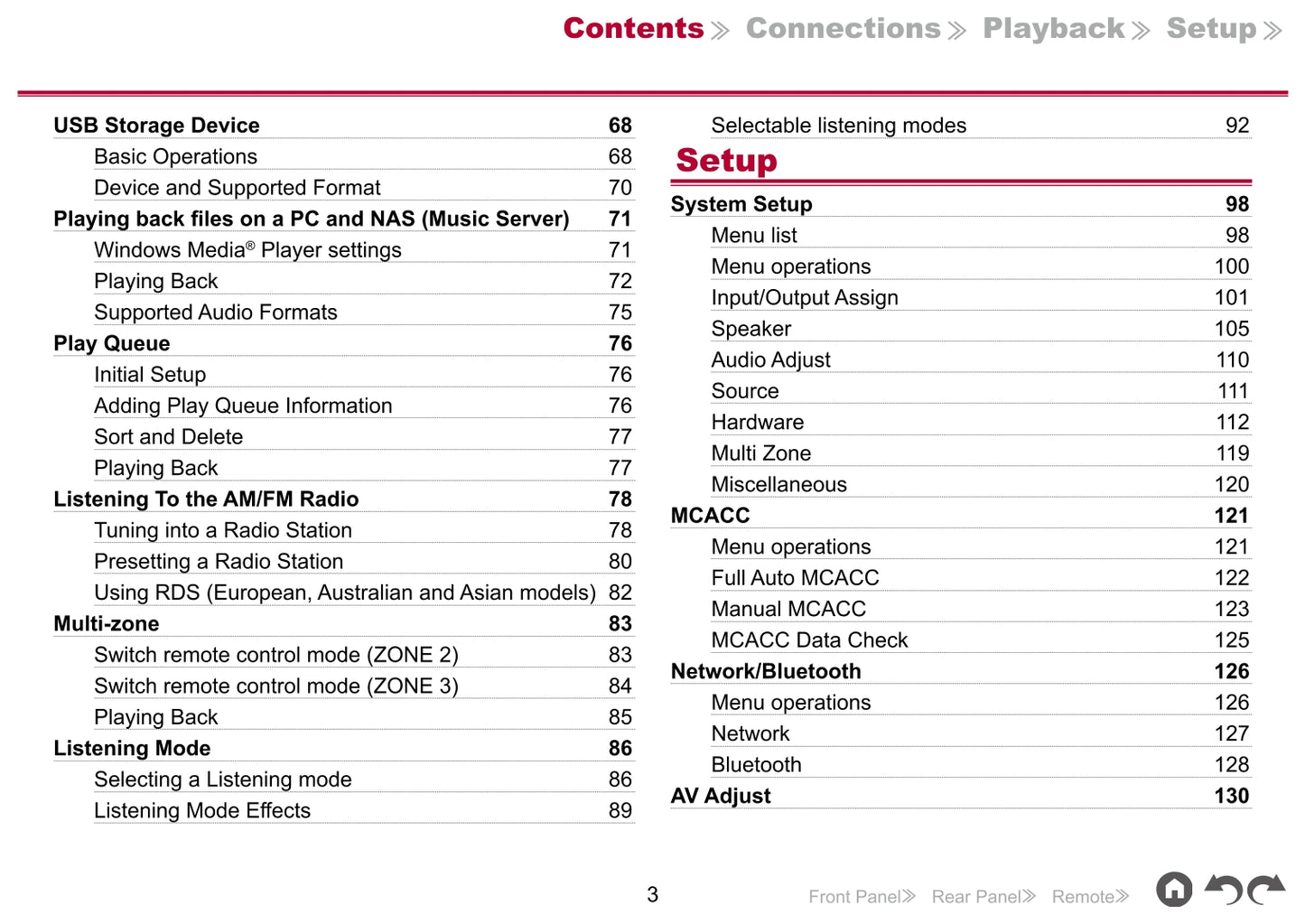 Pioneer VSX-LX303 Receiver Owner/ User Manual (Pages: 157)