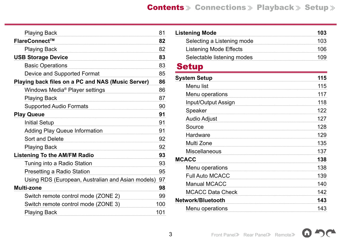 Pioneer VSX-LX503 Receiver Owner/ User Manual (Pages: 174)