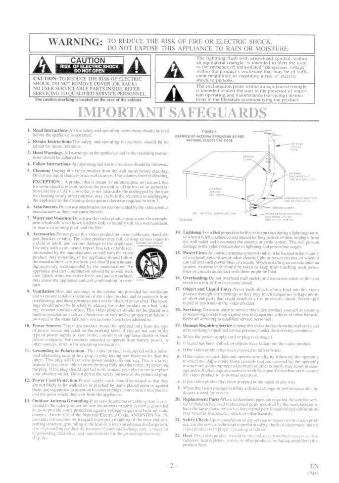 Hitachi VTFX665A Consumer Electronics Operating Manual