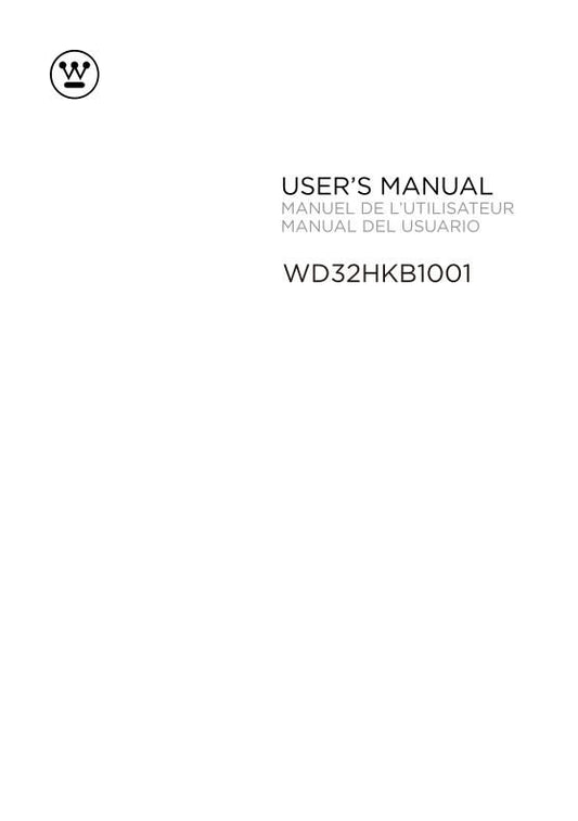 Westinghouse WD32HKB1001 TV Operating Manual