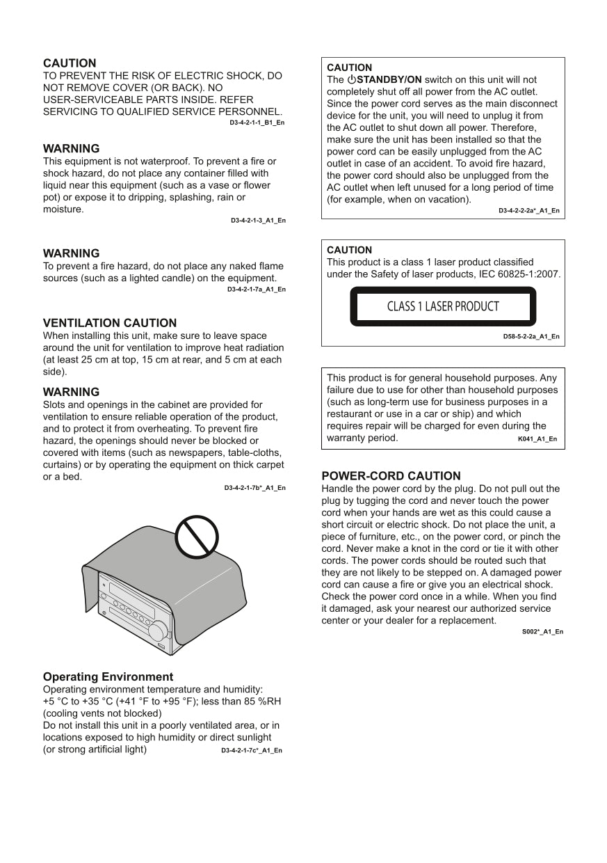 Pioneer X-CM56 & D CD Player Receiver Owner/ User Manual (Pages: 37)