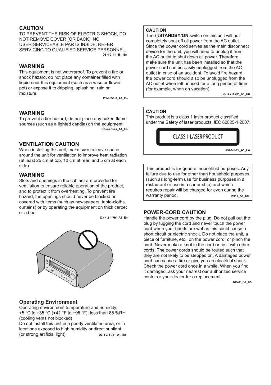 Pioneer X-HM16, X-HM26 & D CD Player Receiver Owner/ User Manual (Pages: 35)