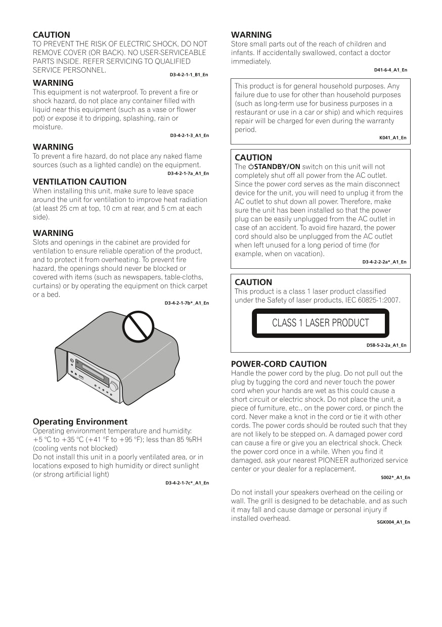 Pioneer X-HM51 DAB & XC-HM51 CD Player Receiver Owner/ User Manual (Pages: 44)
