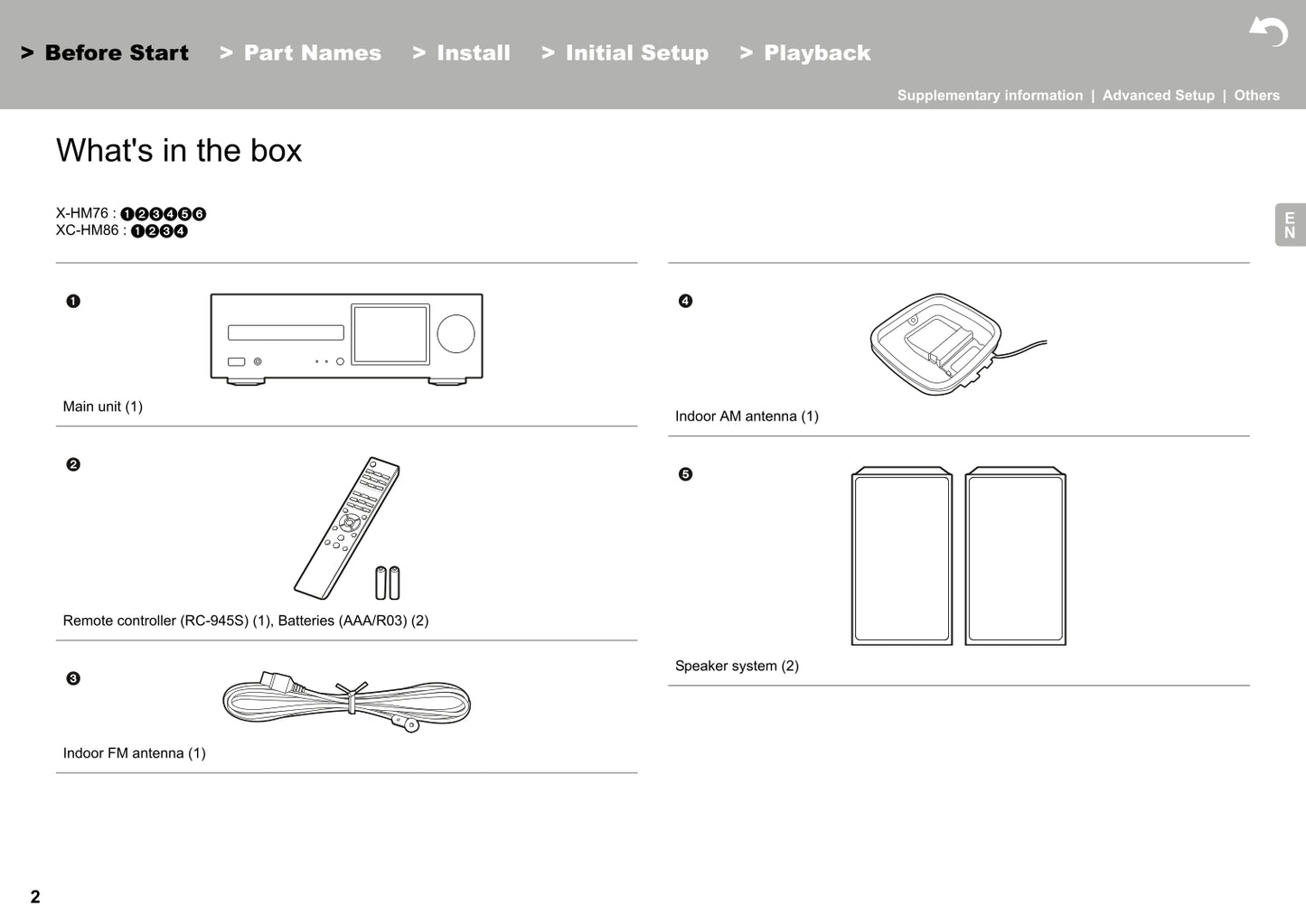 Pioneer X-HM76, X-HM86 D & XC-HM86 CD Player Receiver Owner/ User Manual (Pages: 48)