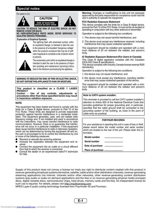 Sharp XLHF102B Audio System Operating Manual