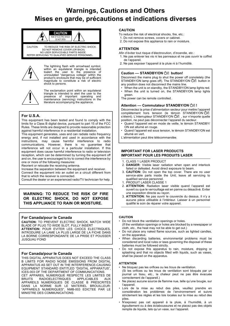 JVC XVFA900BK XVFA902BK DVD Player Operating Manual