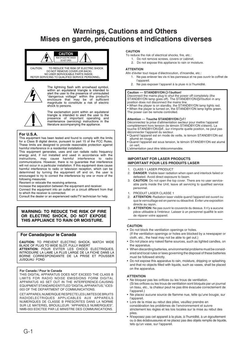 JVC XVNA70BK XVNA77SL DVD Player Operating Manual