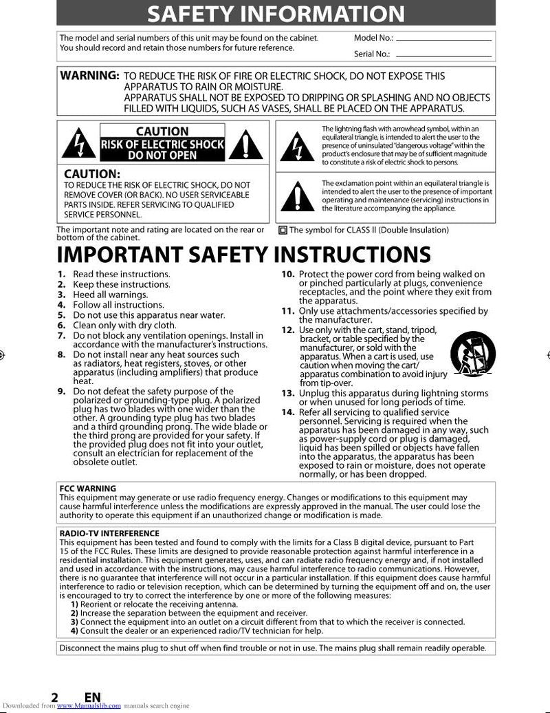 Funai ZV427FX4 ZV427FX4A DVD Recorder (DVDR) Operating Manual