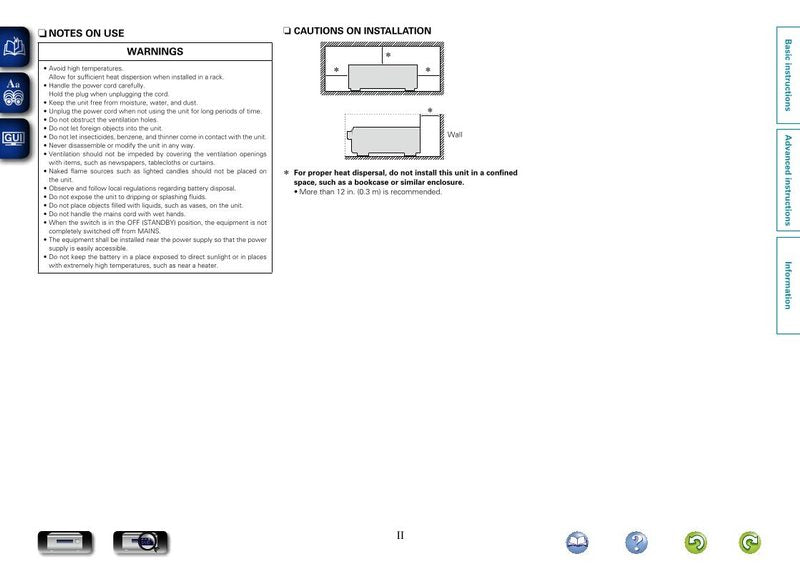 Denon AVRE400 Home Theater System Operating Manual