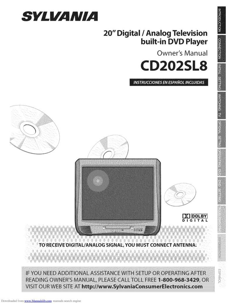 Funai CD202SL8 TV/DVD Combo Operating Manual