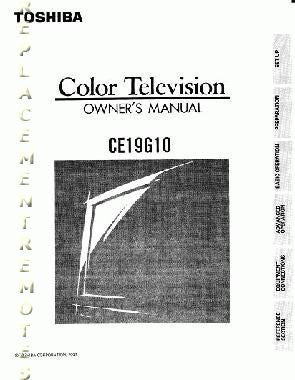 Toshiba CE19G10OM TV Operating Manual