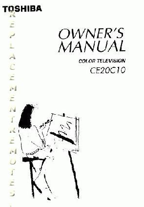 Toshiba CE20C10 TV Operating Manual