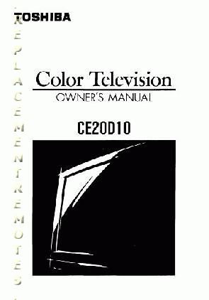 Toshiba CE20D10OM TV Operating Manual