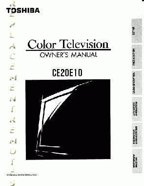 Toshiba CE20E10OM TV Operating Manual