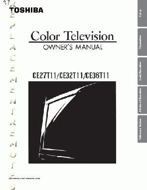 Toshiba CE20T11OM TV Operating Manual