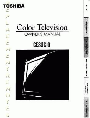 Toshiba CE30C10OM TV Operating Manual