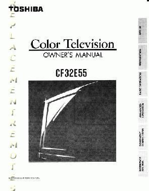 Toshiba CF32E55OM TV Operating Manual