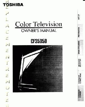 Toshiba CF35D50OM TV Operating Manual