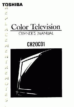 Toshiba CH20C01OM TV Operating Manual