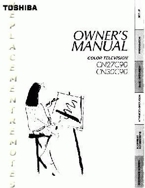 Toshiba CN27C90OM TV Operating Manual