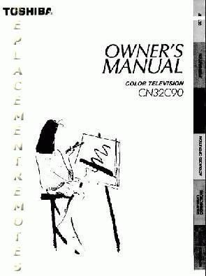 Toshiba CN32C90OM TV Operating Manual