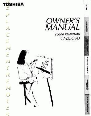 Toshiba CN35C90OM TV Operating Manual