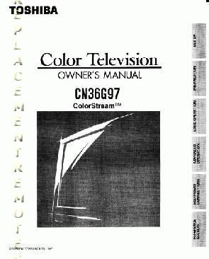 Toshiba CN36G97OM TV Operating Manual