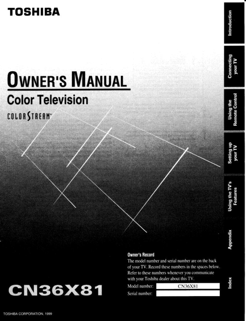 Toshiba CN36X81OM TV Operating Manual