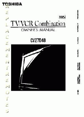 Toshiba CV27D48 TV Operating Manual