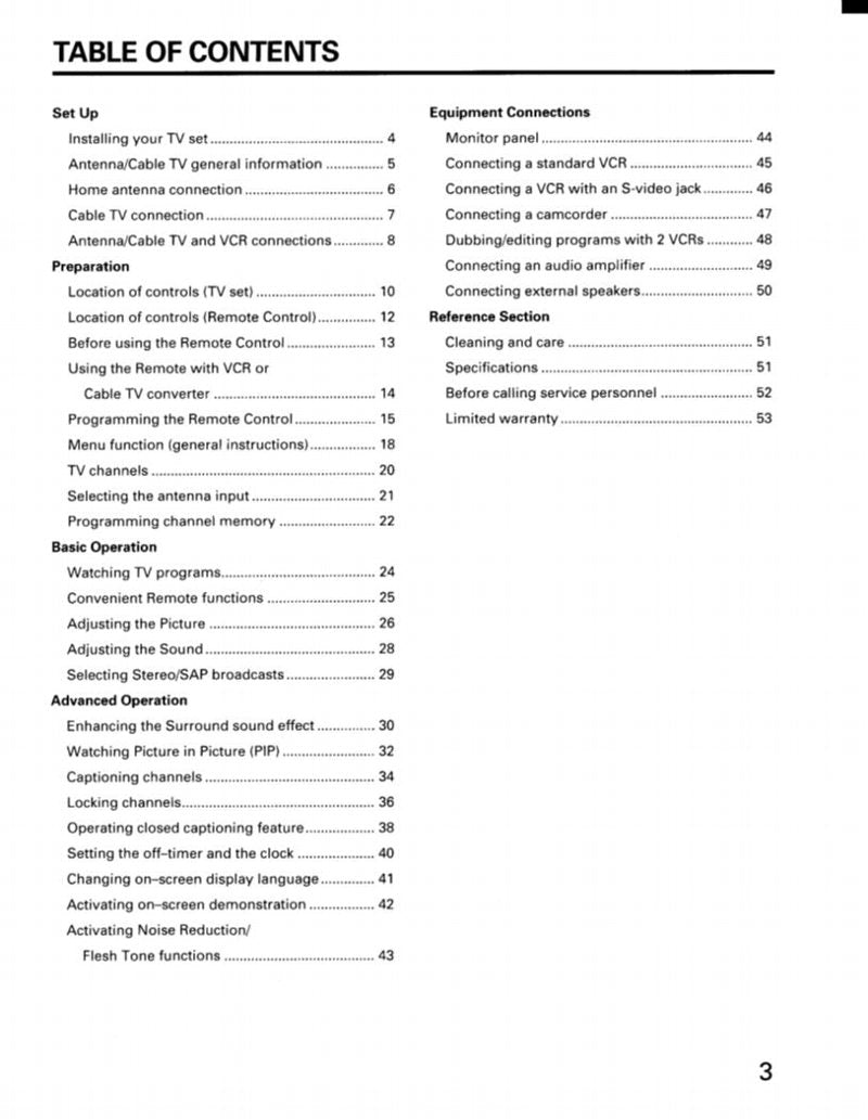 Toshiba CX32D80 CX32D81 TV Operating Manual