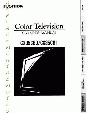 Toshiba CX35C80 CX35C81 TV Operating Manual