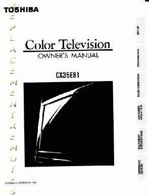 Toshiba CX35E81 TV Operating Manual