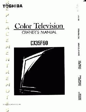 Toshiba CX35F60 TV Operating Manual