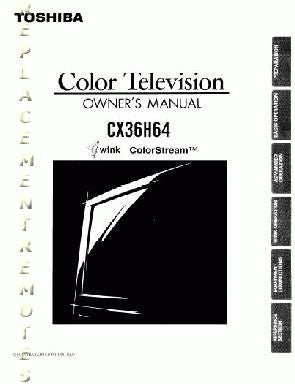 Toshiba CX36H64 TV Operating Manual