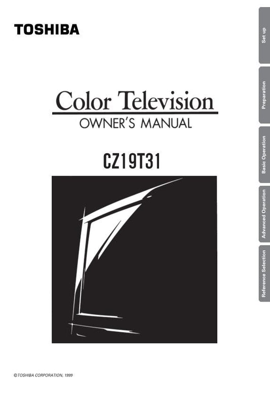 Toshiba CT9995 CZ19T31 TV Operating Manual